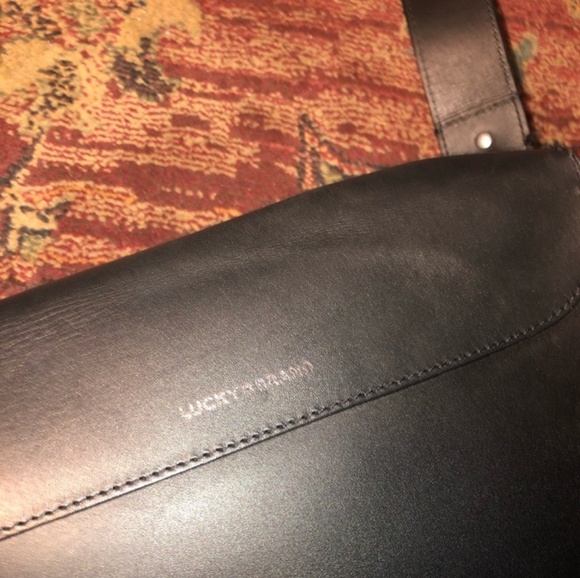 Lucky Brand Maya Black Studded Leather Bag - Picture 7 of 8